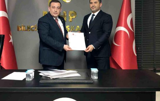 MHP Bozüyük'te Başkan Değişimi