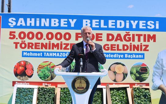Şahinbey Belediyesi’nden çiftçilere dev destek: 53 milyon fide