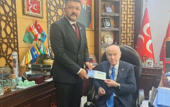 Ülkü Ocakları Başkanı Çetinkaya’dan Bahçeli’ye ziyaret