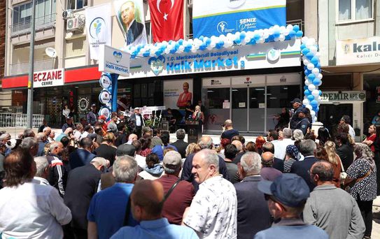 Merkezefendi Halk Market'in 3. şubesi hizmete açıldı