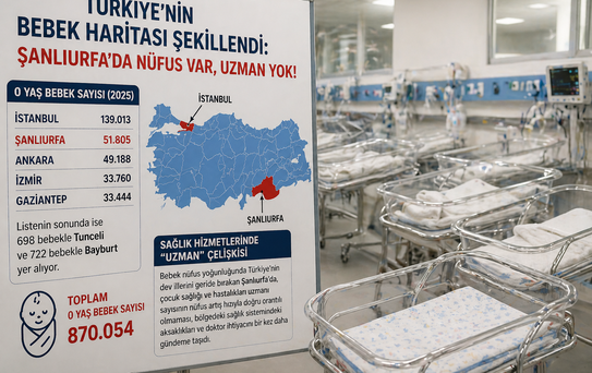 Türkiye’nin bebek haritası açıklandı: Şanlıurfa ikinci sırada