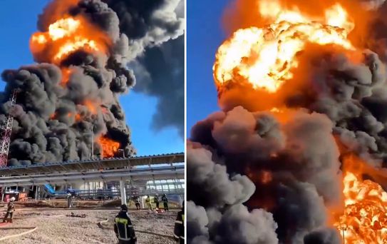 Ukrayna, Rusya'daki dev petrol rafinerisini İHA'larla vurdu