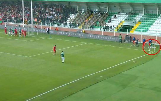 Iğdır FK'da Güray Vural, Amedspor'a kornerden gol attı