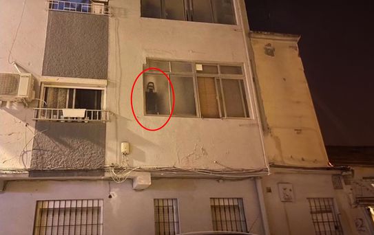 Penceredeki görüntü korkuttu, gerçek sonradan ortaya çıktı