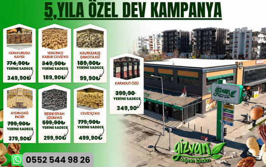 Gizvan’dan 5. Yıla Özel Dev İndirim