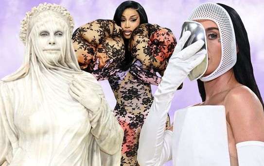 Met Gala'ya bu kostümler damga vurdu! Kimi heykel oldu, kiminin kostümü bağırsağa benzetildi