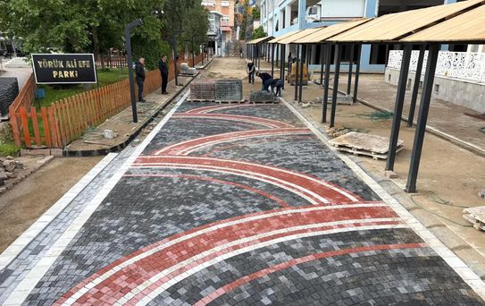 Yenipazar'da yollar yenileniyor