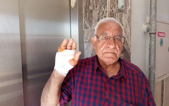 Komşusunun ısırdığı parmağı ampute edildi