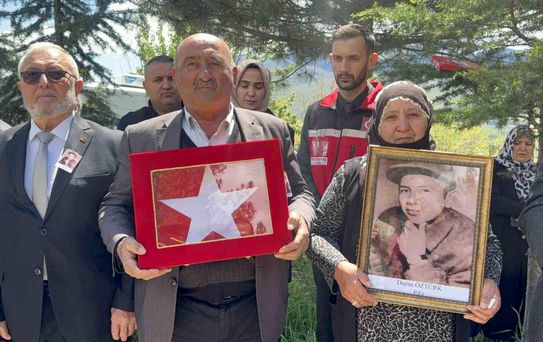 61 yıllık mezar taşı, şehidiyle birlikte Tokat'a geldi