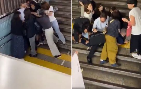 Kadın dayanışması! Kızların fotoğrafını çeken sapığı böyle yakaladılar