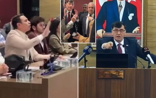 Kütahya Belediye Meclisinde ortalık karıştı: Burası sizin at çiftliğiniz değil