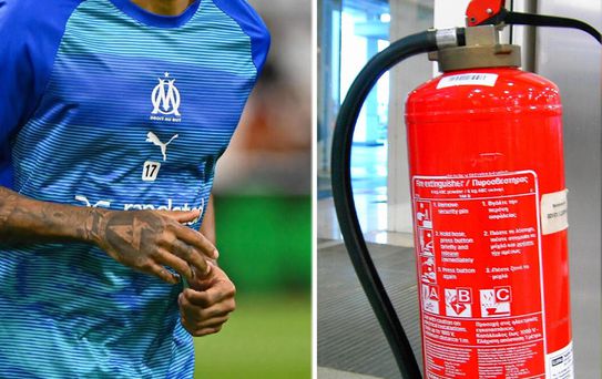 Yıldız futbolcuya büyük şok! Yangın tüpü sıktı kadro dışı kaldı