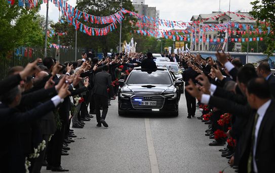 Bahçeli'ye Ülkü Ocakları'ndan görkemli karşılama