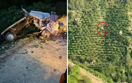 Yamaçtan yuvarlanan aracın sürücüsü dehşet anlarını anlattı: Recep abi gidiyoruz