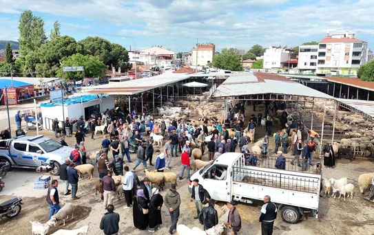 Havran Hayvan Pazarı'nda tarihi arefe yoğunluğu