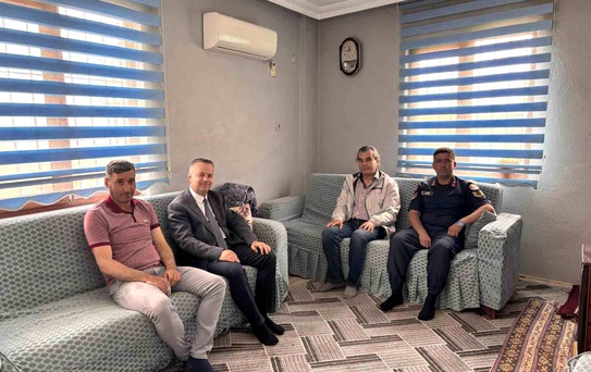 Karacasu'da şehit yakınları ve gazilere bayram ziyareti
