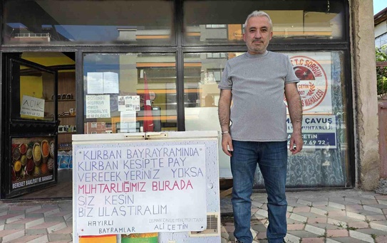 Mahalle Muhtarı'nın Anlamlı Dayanışma Projesi