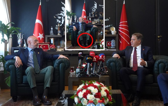 İYİ Parti Grup Başkanvekili Poyraz konuştukça gözler pantolonuna kaydı
