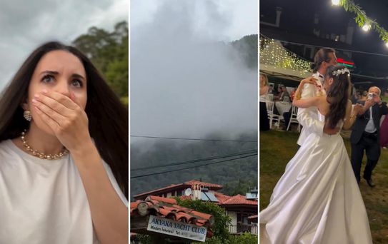 Karsu'dan düğününde yağmur yağan çifte unutulmayacak sürpriz