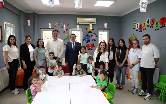 Nilüfer Belediyesi çocukların süt tüketimini destekliyor