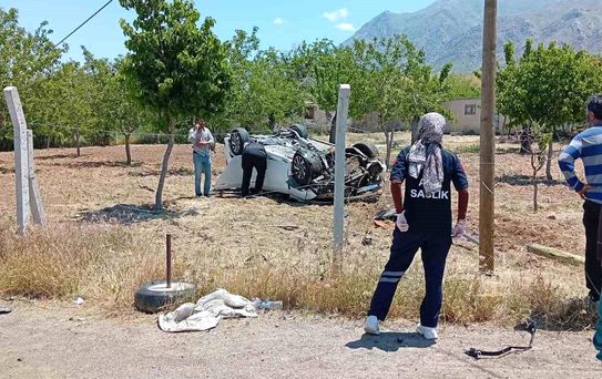 Elazığ'da Takla Atan Araçta 1 Yaralı