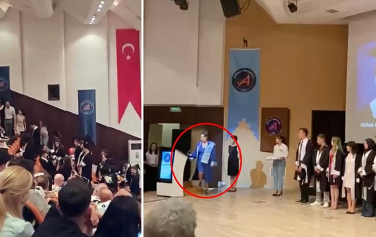 Bölüm başkanı 'Diplomanızı vermiyorum' dedi, salon karıştı
