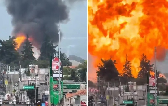 LPG yüklü 4 tanker peş peşe patladı, bölgeden 2 bin kişi tahliye edildi