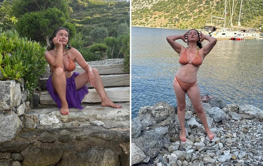 50 yaşındaki Nurgül Yeşilçay'dan cesur paylaşım: Tek bikiniyle...