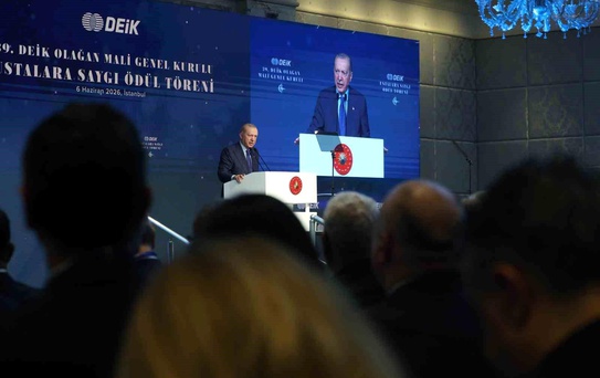 Cumhurbaşkanı Erdoğan'dan yatırımcılara çağrı: 'Türkiye'ye gelin ve yerleşin. Sizler de güçlü ve büyük Türkiye'nin büyümesine dahil olun'