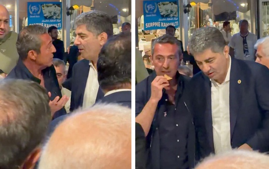 Hakan Safi ve Ali Koç, seçime saatler kala bir araya geldi