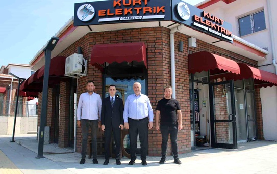 Kaymakam ve Başkandan esnaf ziyareti