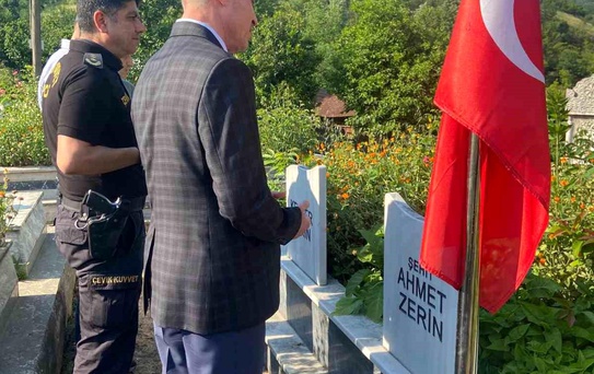 Emniyet Müdürü Şehit Ailesini Ziyaret Etti