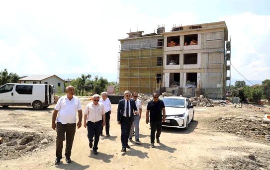 Çilimli Dikmeli İlkokulu İnşaatı İncelendi