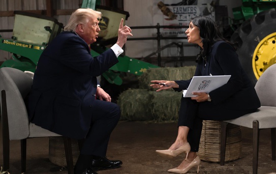 Sunucuya kızan Trump hakaretler yağdırıp canlı yayını terk etti: Ya ahlaksızsın ya aptal
