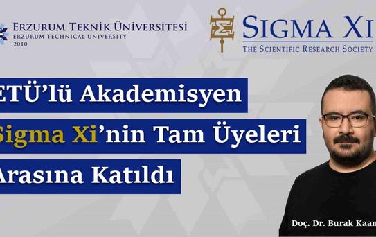 Doç. Dr. Çırpıcı, Sigma Xi'ye Tam Üye Oldu