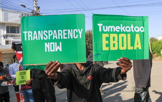 Nanyuki'de Ebola Karantina Tesisi Protestosu