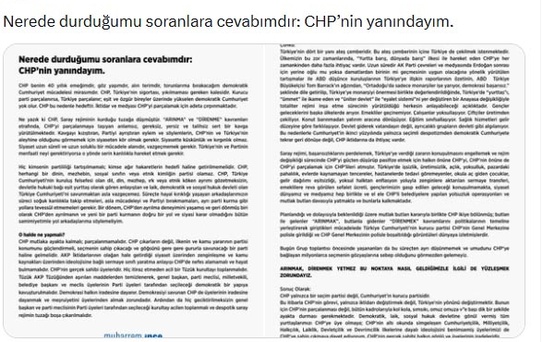 Muharrem İnce'den CHP'ye Eleştiriler