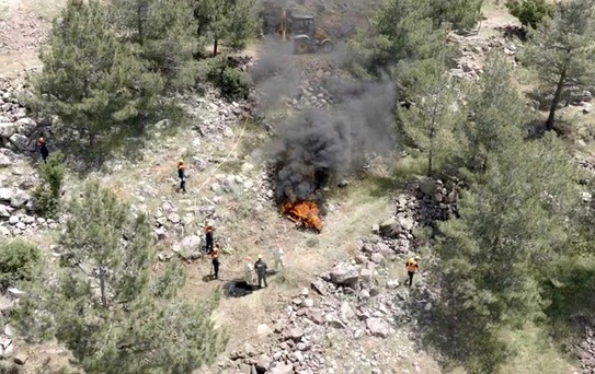 Kilis'te Orman Yangını Tatbikatı Gerçekleştirildi
