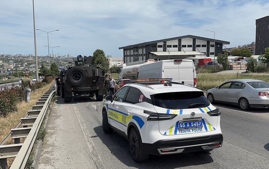 Samsun'da Zırhlı Araçla Kaza: 1 Yaralı