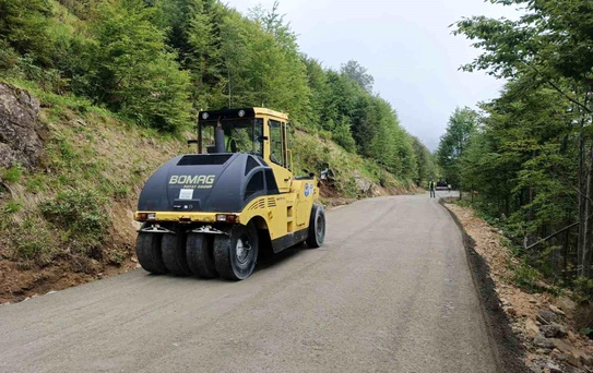 Trabzon'da yayla yollarında yoğun mesai