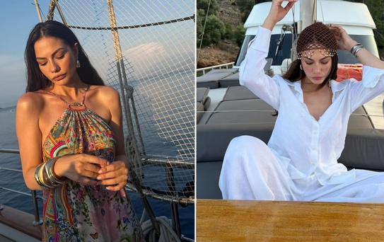 Dizi final yaptı ünlü oyuncu Demet Özdemir tatile çıktı, teknenin fiyatı dudak uçuklattı