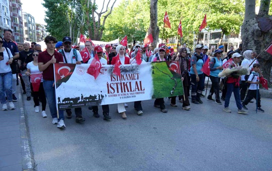 İstiklal Yolu yürüyüşü 4 günde tamamlandı