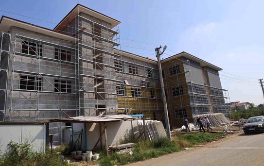Düzce'de Yeni Lise İnşaatı İncelendi