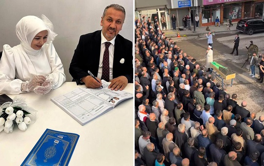 8 ay önce eşini toprağa koymuştu, yeniden evlendi