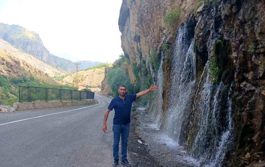 Durankaya'daki Şelale Coştu