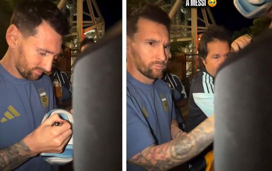 Messi'den alkış alan hareket! Tekerlekli sandalyedeki gazeteciyi geri çevirmedi