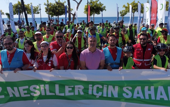 Antalya'da Yeşilay Bisiklet Turu