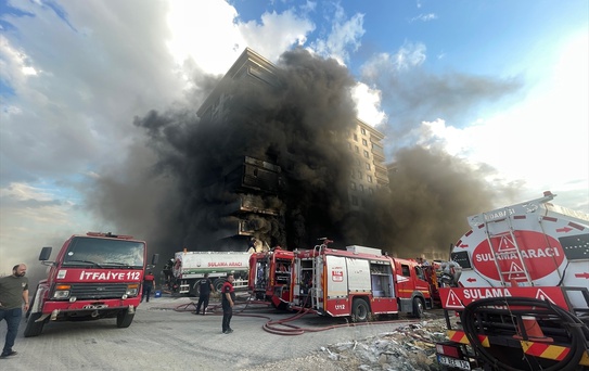 Şanlıurfa'da Apartman Yangını