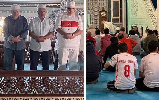 İstanbul'daki vatandaşlar, sabah namazına milli formayla katıldı
