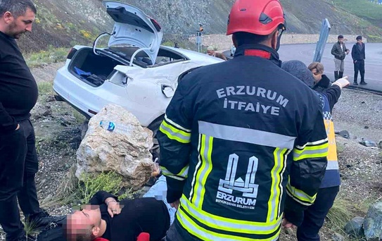 Erzurum'da trafik kazası: 4 yaralı